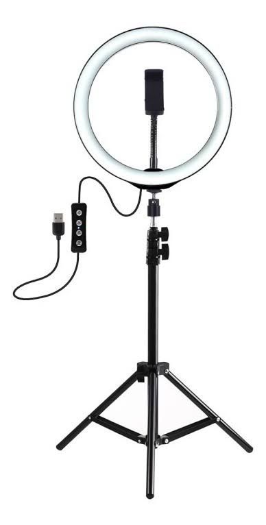Ring Light with Tripod and Phone Holder 10inch